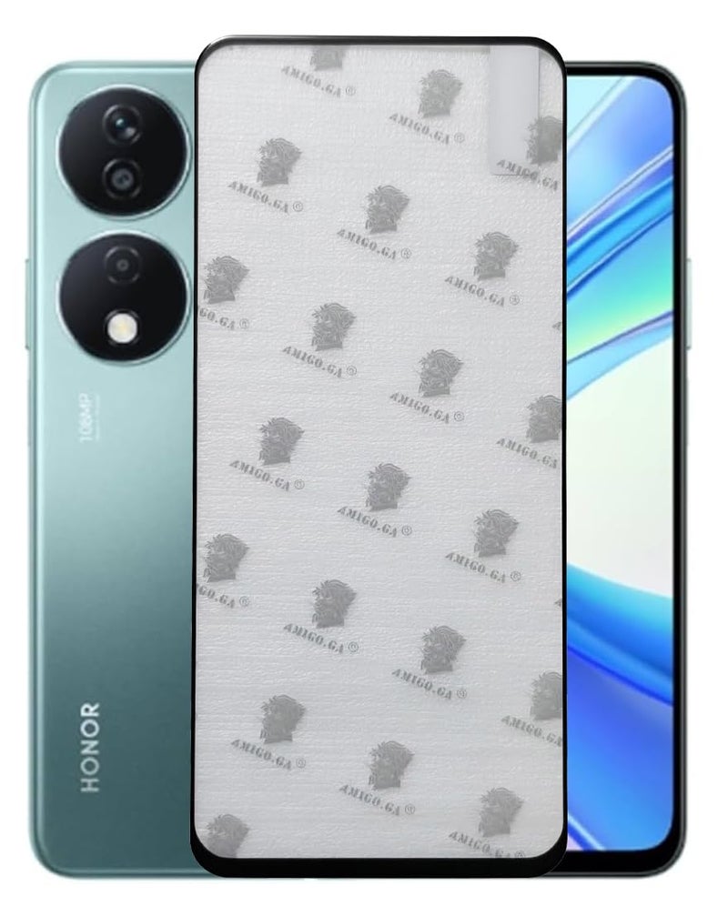 Amigoo Tempered Glass Screen Protector for Huawei Honor X7B, X7C, X8B, 9H Hardness, Anti-Fingerprint, 360-Degree Shape Bending, Anti-Dust (Honor X7B)