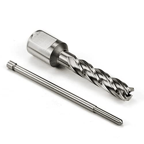 OSCARBIDE 7/16"X2"HSS Annular Cutter 7/16 inch Cutting Diameter 2 Depth of Cut,3/4 inch Weldon Shank 2 Flat Mag Drill Bit with Pilot Pin for Magnetic Drill Press,1 Piece - Image 4