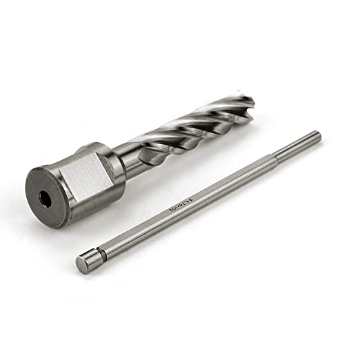 OSCARBIDE 7/16"X2"HSS Annular Cutter 7/16 inch Cutting Diameter 2 Depth of Cut,3/4 inch Weldon Shank 2 Flat Mag Drill Bit with Pilot Pin for Magnetic Drill Press,1 Piece - Image 3