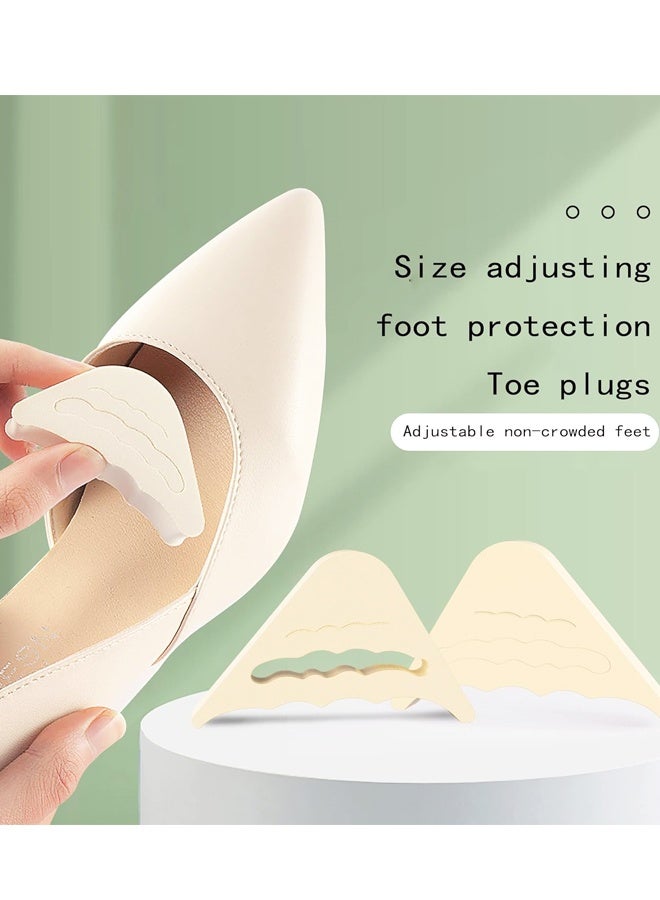 4 أزواج من نعلات أصابع الأحذية - حشوة إسفنجية قابلة للتعديل للأحذية ذات الكعب العالي والأحذية الكبيرة جدًا للرجال والنساء - Image 5