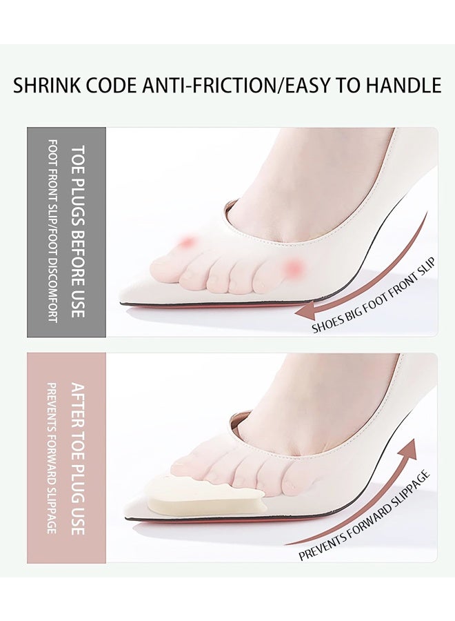 4 أزواج من نعلات أصابع الأحذية - حشوة إسفنجية قابلة للتعديل للأحذية ذات الكعب العالي والأحذية الكبيرة جدًا للرجال والنساء - Image 4