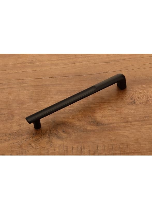 HARMONUS HARMONUS Fancy Zinc Kitchen Cabinet HandlePull HandleDoor HandleDrawer Handle Black Finish Zinc Alloy 288 MM 12 Inch 7 PCS HCBLACKR1977288MM  - Image 1