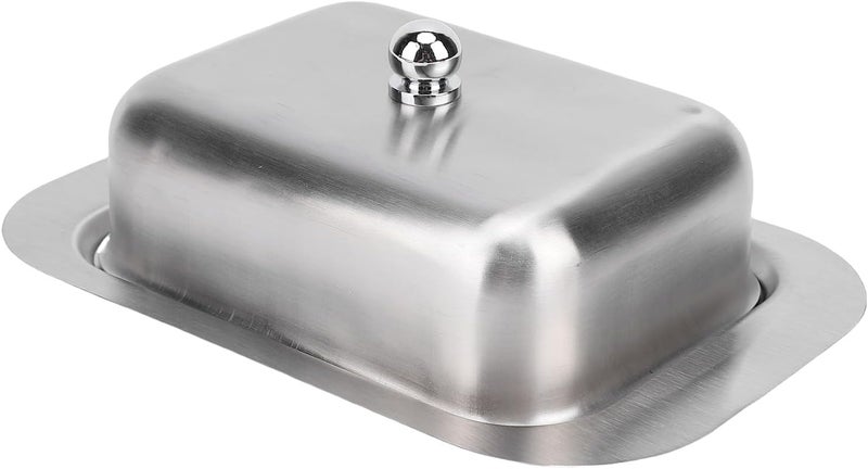 Butter Dish With Lid, Food Grade Stainless Steel Dishwasher Safe Butter Holder, Lightweight Easy to Handle Dish With Lid for Kitchen Countertop Refrigerator - Image 5