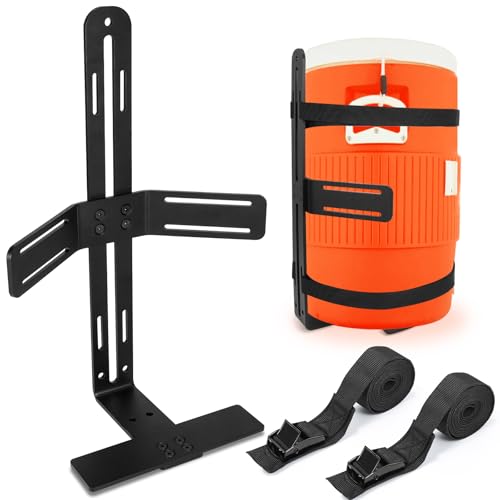 MYHLPER 5 Gallon Bucket Holder, Steel Water Cooler Mount Rack,5 Gallon Water Cooler Bucket Holder for Trailer,Truck,RV, Cart, UTV, Mower - Image 1