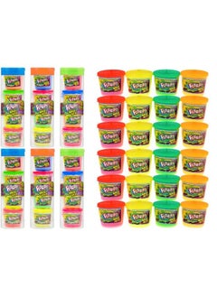 Ja-Ru Mini Flarp Noise Putty Fidget Toy (6 Tubes With 24 Mini Flarps) 4 Mini Putty Per Pack. Stress Relief Toy For Boys & Girls, Party Favor Stocking Stuffer Noise Slime. Plus Bouncy Ball 3366P  - Image 1