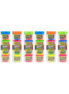 Ja-Ru Mini Flarp Noise Putty Fidget Toy (6 Tubes With 24 Mini Flarps) 4 Mini Putty Per Pack. Stress Relief Toy For Boys & Girls, Party Favor Stocking Stuffer Noise Slime. Plus Bouncy Ball 3366P  - Image 4