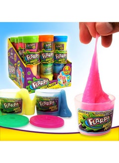 Ja-Ru Mini Flarp Noise Putty Fidget Toy (6 Tubes With 24 Mini Flarps) 4 Mini Putty Per Pack. Stress Relief Toy For Boys & Girls, Party Favor Stocking Stuffer Noise Slime. Plus Bouncy Ball 3366P  - Image 5