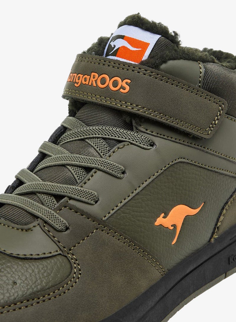 كانغاروس حذاء نسائي عالي بسير لاصق وتفاصيل متباينة - Image 4