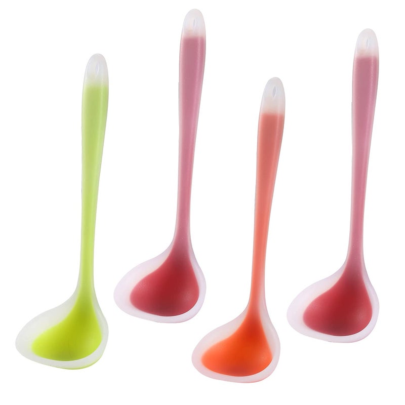 TYNGZEH Silicone Small Silicone Ladles Mini Gravy Ladles Heatresistant Sauce ladles for serving or cooking BPA Free