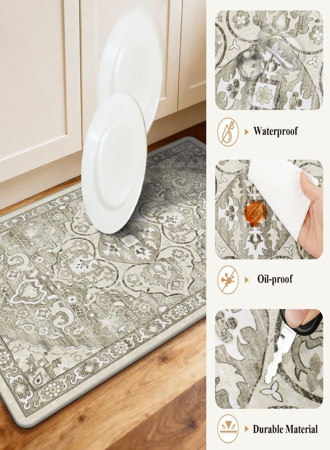 Ileading Anti Fatigue Kitchen Rugs Sets of 2 Cushioned Kitchen Mats for Floor Waterproof Kitchen Mat Set Non Slip Comfort Standing Mat for Kitchen, Office, Sink, Laundry - Image 5