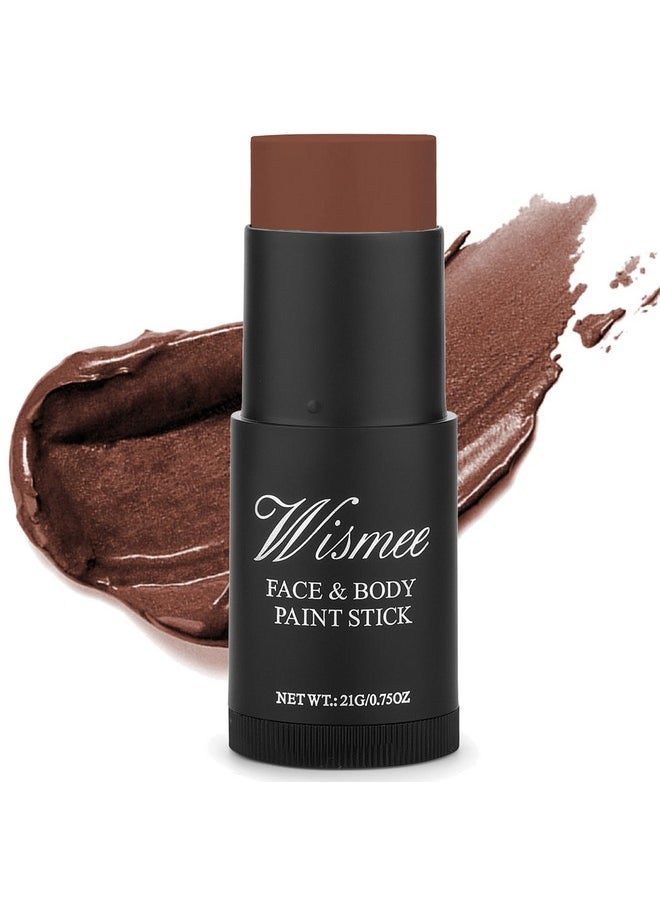 Wismee - Brown Face Paint Stick Brown Eye Black Stick For Baseball Softball Football Nontoxic Oil Based Face Makeup Stick High Pigmented Full Body Paint Halloween Special Effect Sfx Makeup - Image 1