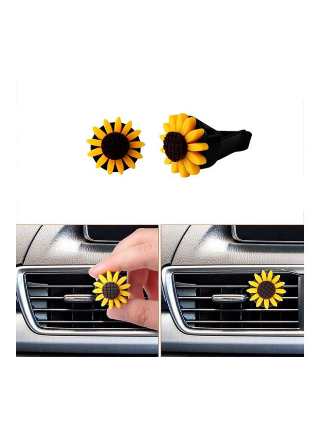 NIBEMINENT 5 Pieces Sunflower Car Accessories Set - Image 1