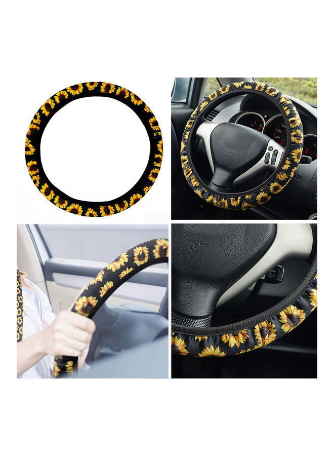 NIBEMINENT 5 Pieces Sunflower Car Accessories Set - Image 3