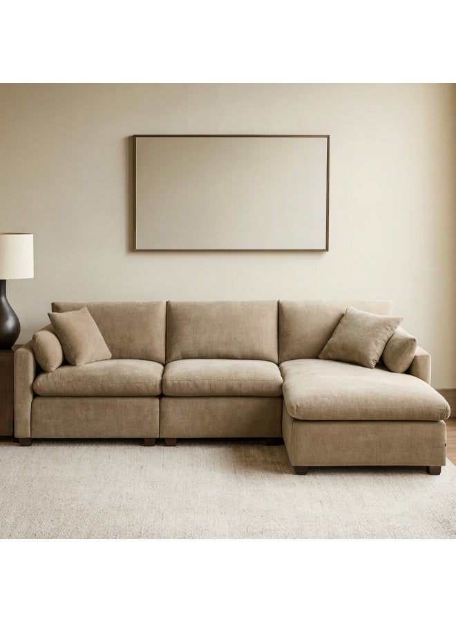 Baytonia Modular Cloudline Corner Sofa - Beige - Image 1
