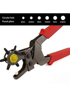 Rangwell Rangwell NX Rotary Punch Round Hole plies Hand Tool Metal revolving PuncherPunching Machine for Leather Belts Watch Bands Bags Dog Collars Fabric or Craft Projects  - Image 4
