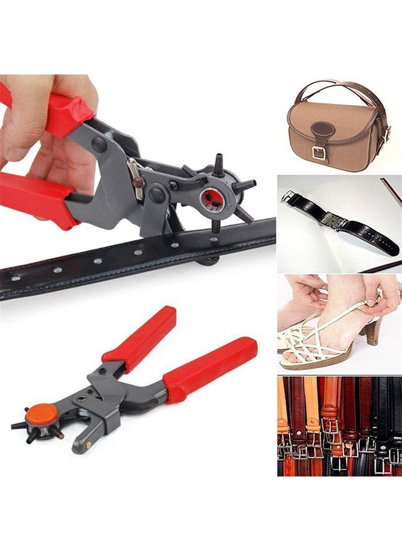 Rangwell Rangwell NX Rotary Punch Round Hole plies Hand Tool Metal revolving PuncherPunching Machine for Leather Belts Watch Bands Bags Dog Collars Fabric or Craft Projects  - Image 3