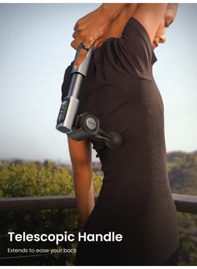 RENPHO Massage Gun with Adjustable Angles and Extension Handle Handheld Percussion Muscle Massager Deep Tissue with Portable Carry Case for Men Women Extend 2 - Image 3