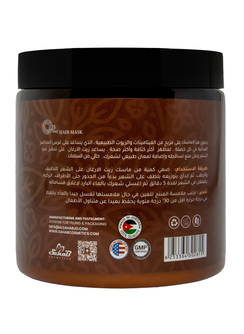 أوبلس - ماسك وحمام زيت الأرجان بالبروتين والكيراتين للشعر 500 مل - Image 1