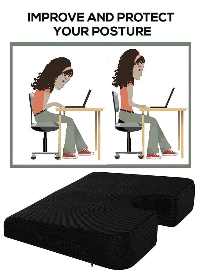 METRON-Orthopedic Coccyx Tailbone Sciatica Lumbar & Lower Back Pain Relief Hip Cushion Butt Pillow for All Age & Gender - Image 2