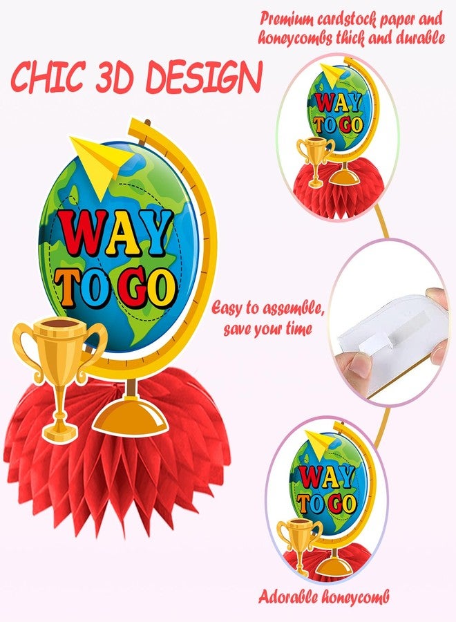 Biswiter 12Pcs Kindergarten Graduation Decorations Honecomb Centerpieces, 3D Kindergarten Graduation Party Decorations 2026 Honecomb Centerpiece, Class of 2026 Congrats Grad Kindergarten Graduation Centerpiece - Image 4