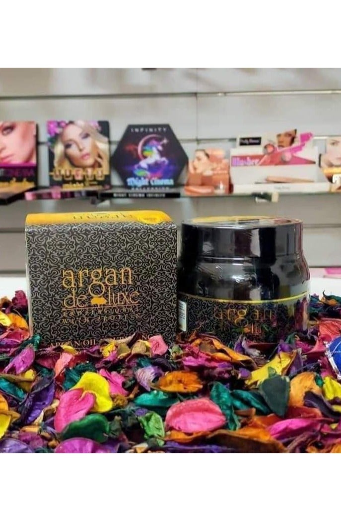 argan de luxe Argan Deluxe Cream Bath | Deep Nourishment with Argan Oil + Omega 3-6-9 + Vitamin E | For soft, healthy, shiny hair! - Image 5