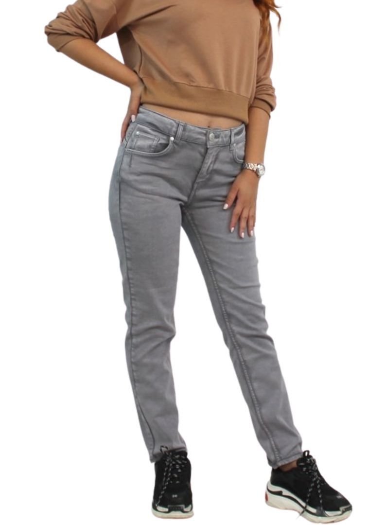 VENTIUP Regular Fit Middle Rise Jeans Grey  - Image 1