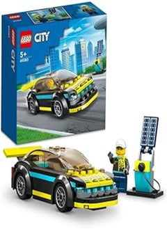LEGO LEGO 60383 City Electric Sports Car Toy for 5 Plus Years Old Boys and Girls, Race Car for Kids Set with Racing Driver Minifigure, Building Toys 