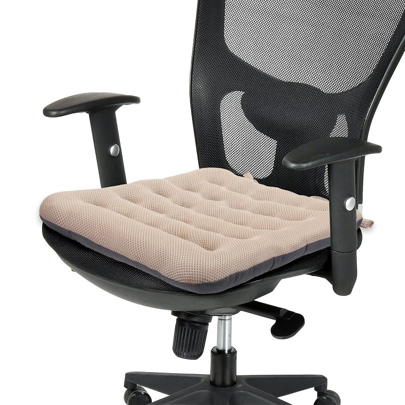 SINOSSO Excellent Support Effect Office Chair Cushion 1 Pack Luxury Air Mesh Breathable NonSlip Desk Computer Seat Cushion Kitchen Dining Room Square Chair Pad 1 Count Blue