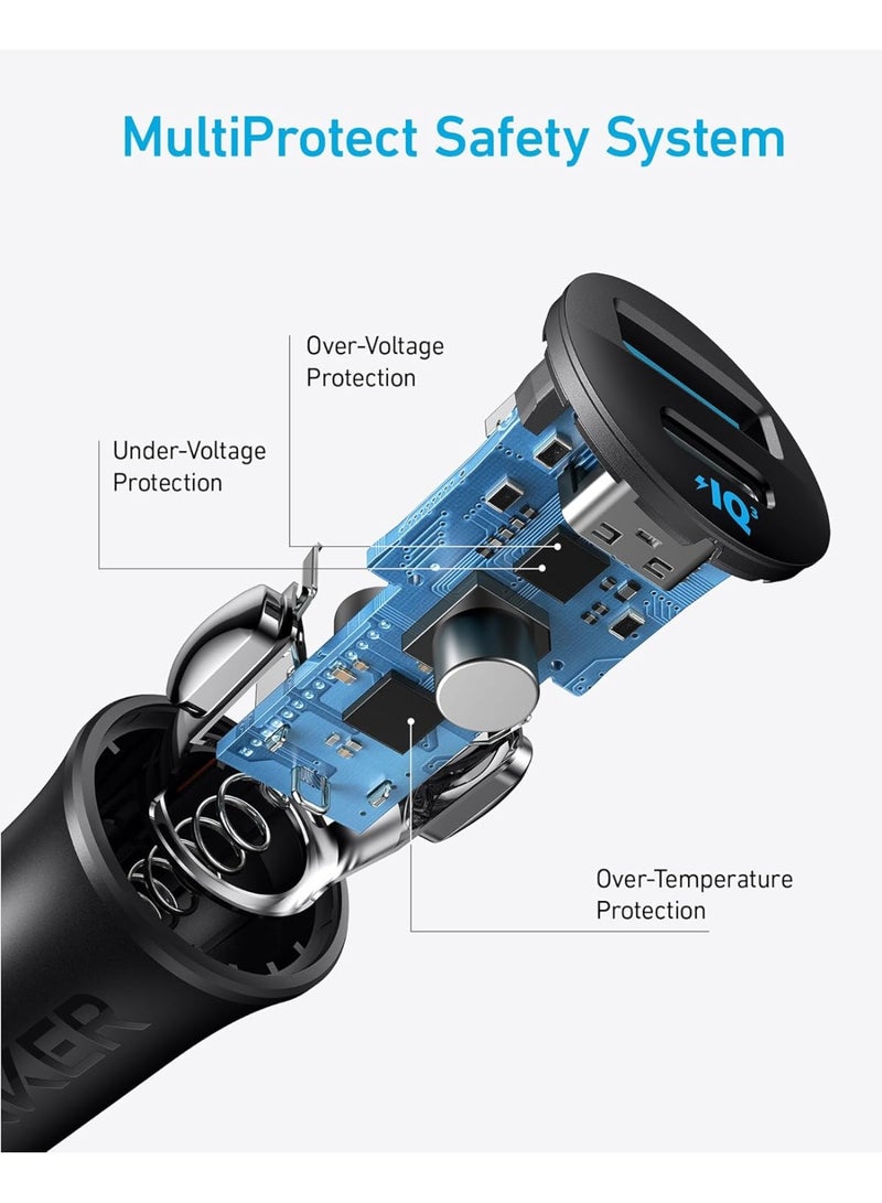 Anker USB-C Car Charger, 30W 2-Port Type-C Car Adapter, iPhone Car Charger with Power IQ 3.0, for iPhone 16/15/14/13/12 Series, Samsung Galaxy S25/S24/S23/S22/S21 Series, iPad Pro, AirPods, and More - Image 2