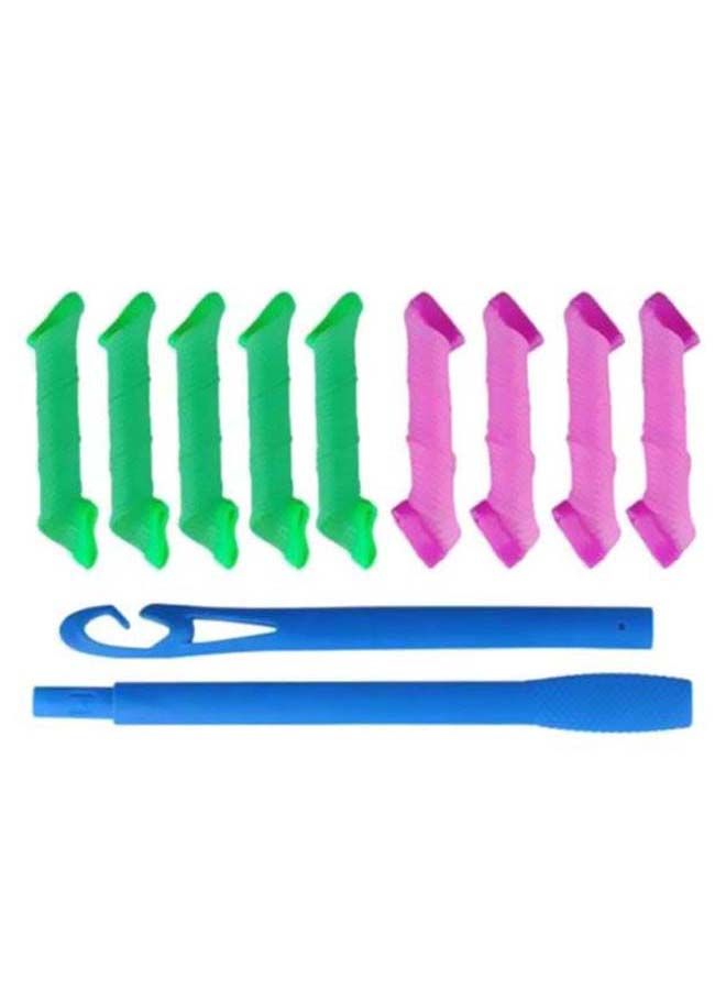 NIBEMINENT Hair Curl Former Orange/Green/Pink - Image 3