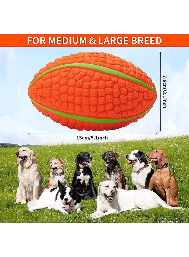 لعبة مضغ تفاعلية غير سامة من اللاتكس الناعم تصدر صوت صرير للكلاب الصغيرة والمتوسطة الحجم (كرة الرجبي الذرة - كبيرة) | مضغ، طفو، تدريب، وقفز | تقلل من قلق الانفصال - Image 2