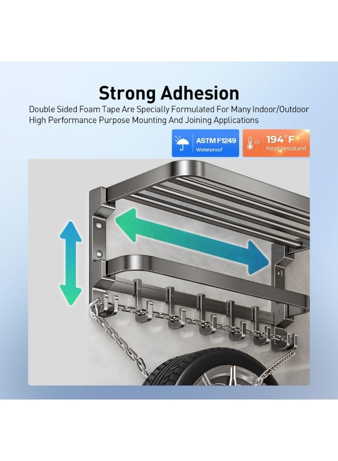 لوكاداه شريط نانو مزدوج الجوانب قابل لإعادة الاستخدام بطول 3 أمتار - شريط لاصق قوي ومتين، لاصق شفاف قوي للتثبيت، شريط لاصق قابل للغسل والإزالة لتزيين الجدران، وإكسسوارات المطبخ، وخطافات الحمام، وتنظيم الكابلات، للاستخدام المنزلي والمكتبي - Image 2