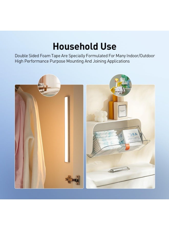 لوكاداه شريط نانو مزدوج الجوانب قابل لإعادة الاستخدام بطول 3 أمتار - شريط لاصق قوي ومتين، لاصق شفاف قوي للتثبيت، شريط لاصق قابل للغسل والإزالة لتزيين الجدران، وإكسسوارات المطبخ، وخطافات الحمام، وتنظيم الكابلات، للاستخدام المنزلي والمكتبي - Image 3