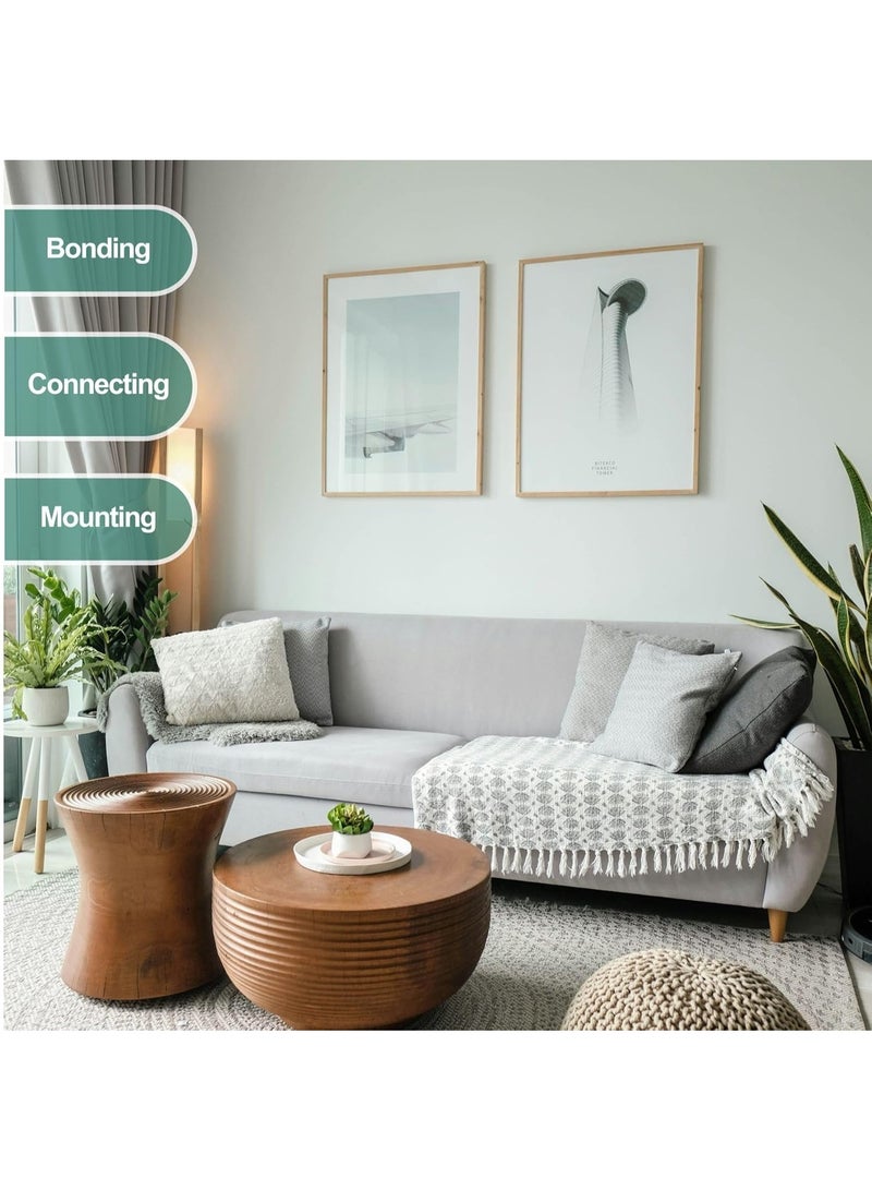 لوكاداه شريط نانو مزدوج الجوانب قابل لإعادة الاستخدام بطول 3 أمتار - شريط لاصق قوي ومتين، لاصق شفاف قوي للتثبيت، شريط لاصق قابل للغسل والإزالة لتزيين الجدران، وإكسسوارات المطبخ، وخطافات الحمام، وتنظيم الكابلات، للاستخدام المنزلي والمكتبي - Image 5