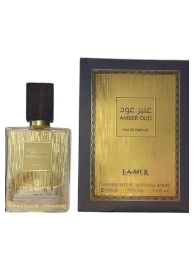 عطر عنبر عود من لامير 100مل