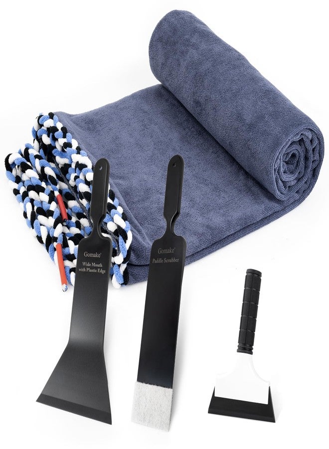 Gomake Window Tint Dash Cover Towel Absorbent Car Dashboard Protection Microfiber Towel Strand Soak Rope Car Windshield Back Window Tinting Tools with Bulldozer Squeegee Scrubber Paddle Squeegee - Image 1