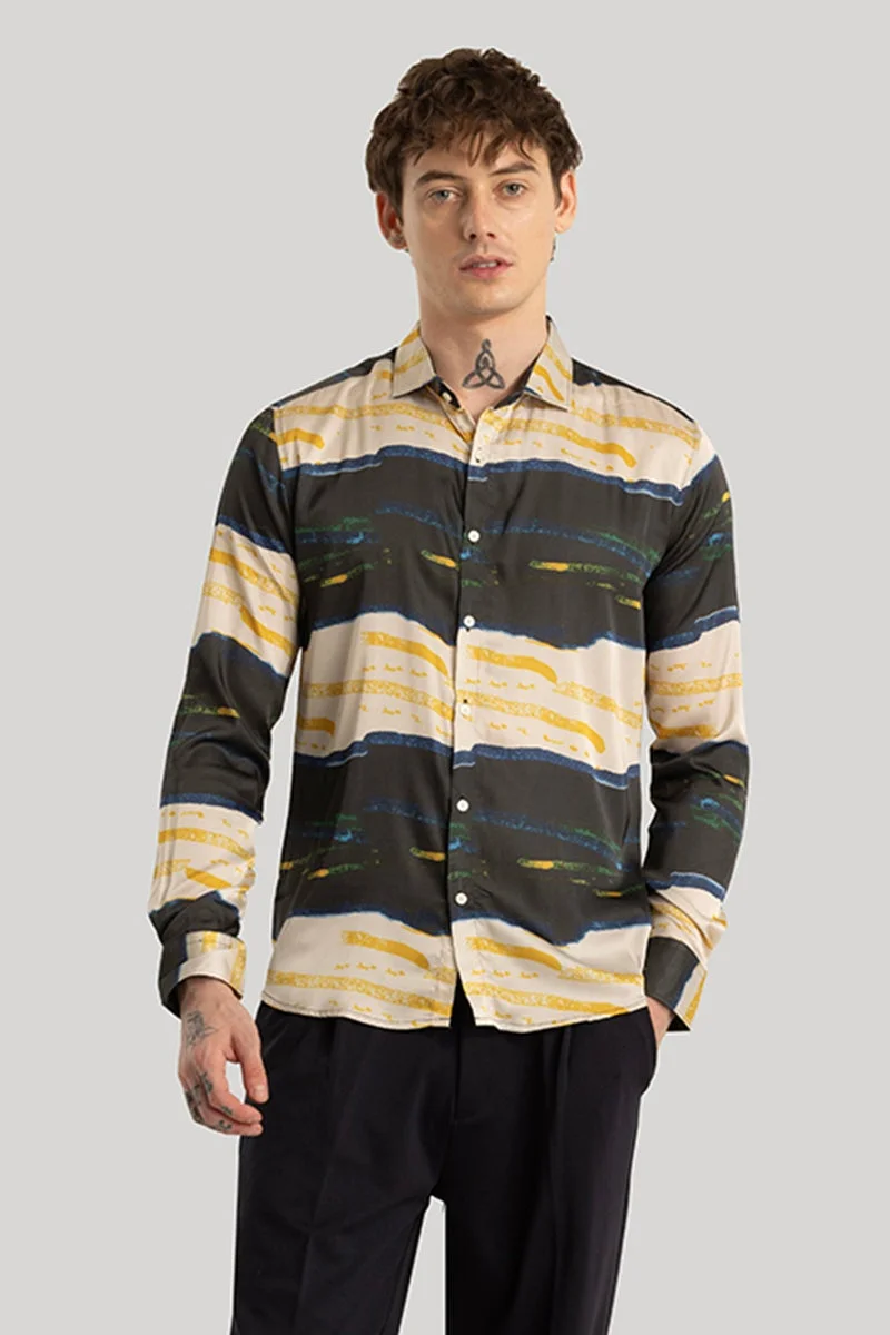 SNITCH Bram Black Stripes Shirt