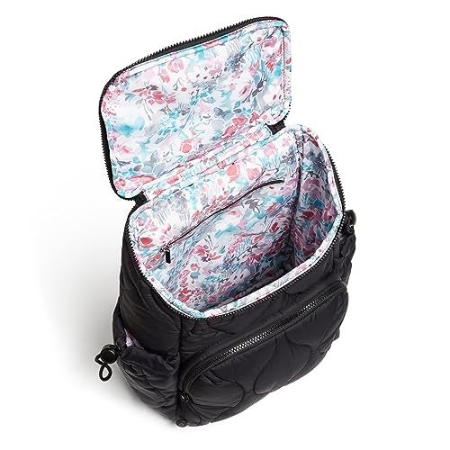 Vera Bradley Women's Featherweight Backpack Bookbag, Black, One Size - Image 3