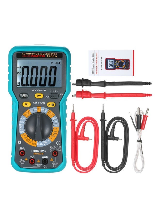 NIBEMINENT True RMS Automotive Multimeter Multicolour  - Image 1