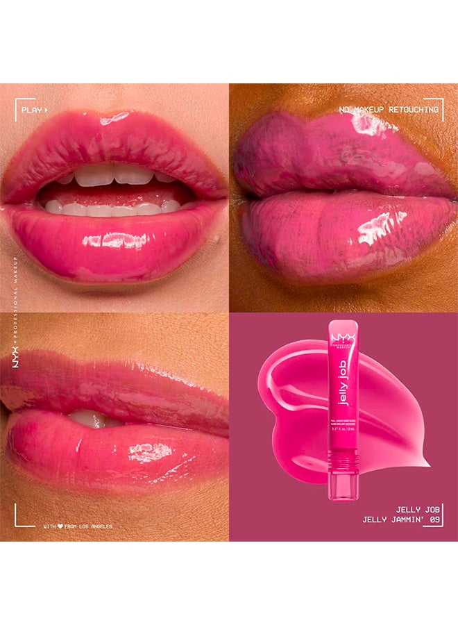 NYX PROFESSIONAL MAKEUP Jelly Job, Full-Bodied Shine Gloss, Lip-Smoothing Shine, Hyper-Glossy Finish, Jelly Jammin' - Image 2
