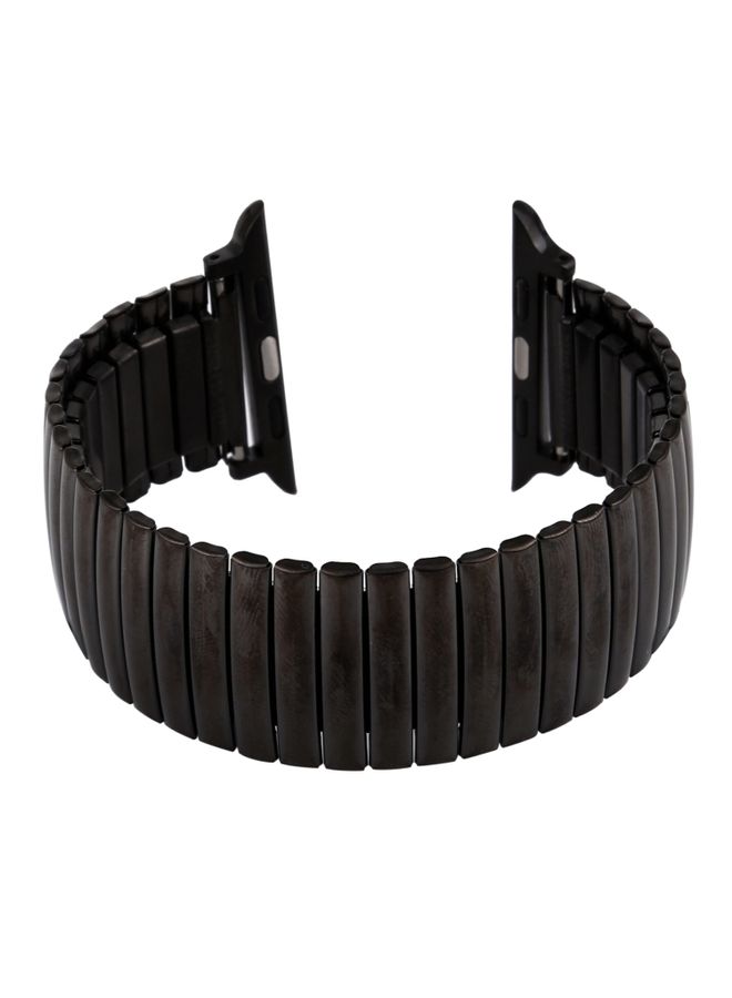 Replacement Strap Elastic Aluminum Watch Band For Apple Watch Ultra 49mm&Watch Ultra 2 49mm / Series 9&8&7 45mm / SE 3&SE 2&6&SE&5&4 44mm / 3&2&1 42mm Black 