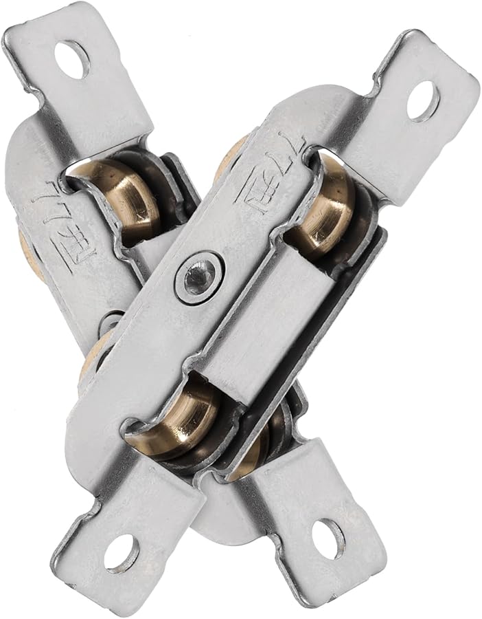 Artibetter 2 حزمة عجلات الباب المنزلق من الفولاذ المقاوم للصدأ للأبواب والنوافذ الزجاجية - Image 1