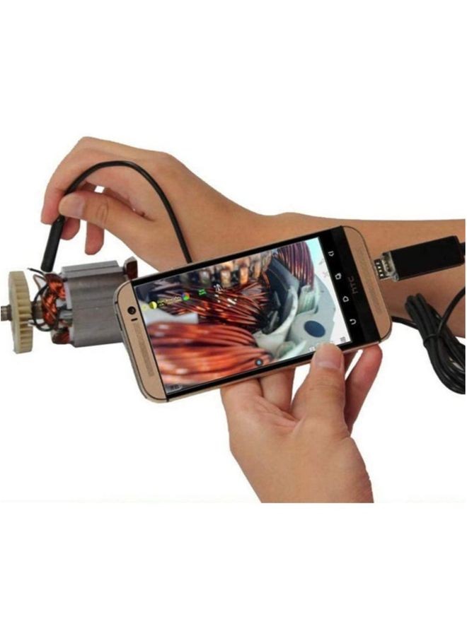 Generic 3-in-1 Type-C USB Inspection Camera for Industrial HD Cameras Endoscope, Waterproof Tube Sink Drain Pipe Camera with 6 Led Light, Adjustable Brightness Industrial Borescope Black HD Camera  - Image 3