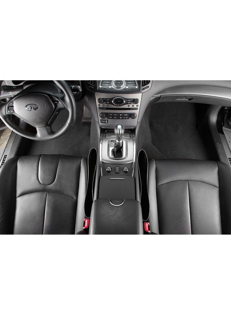 Generic Catch Caddy Seat Pocket Organizer – Set of 2, Black, Anti-Slip, Universal Fit, Car Storage Solution  - Image 3