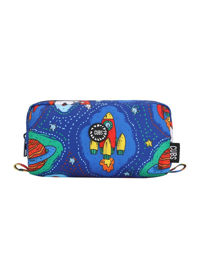 CUBS Rocket Print Waterproof Pencil Case Pouch With Zip Closure - Image 1