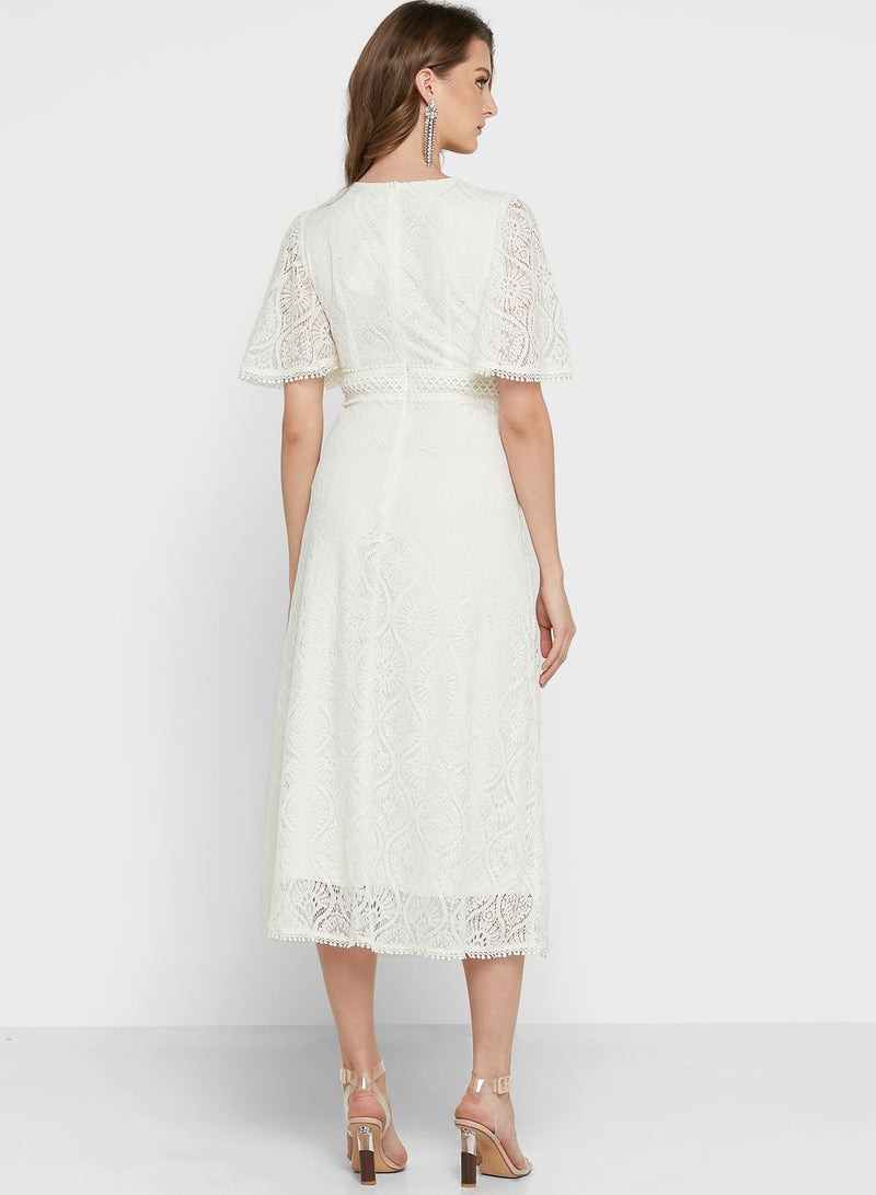 Ella Limited Edition Lace Midi Dress  - Image 2