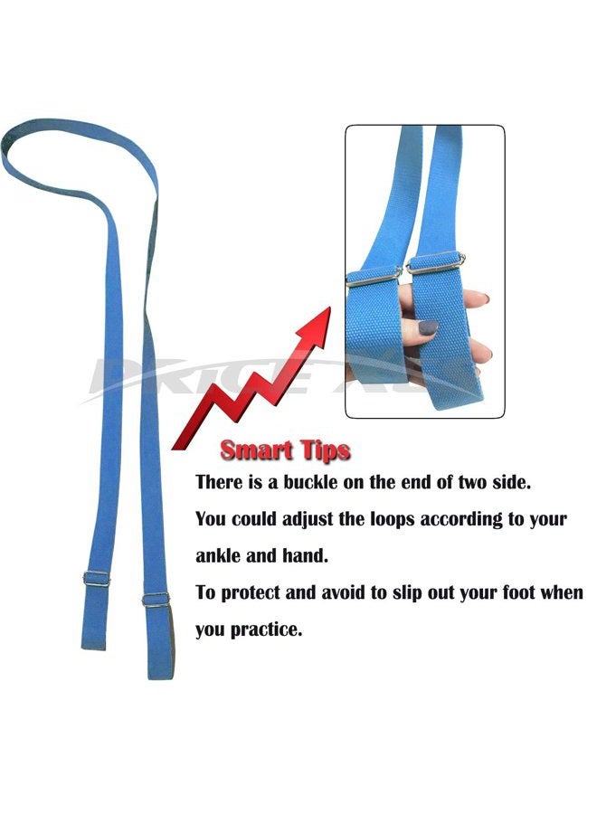 Price Xes Adjustable Leg Stretcher Lengthen Ballet Stretch Band - Easy Install on Door Flexibility Stretching Leg Strap Great Cheer Dance Gymnastics Trainer stretching equipment taekwondo Training (pink) - Image 2