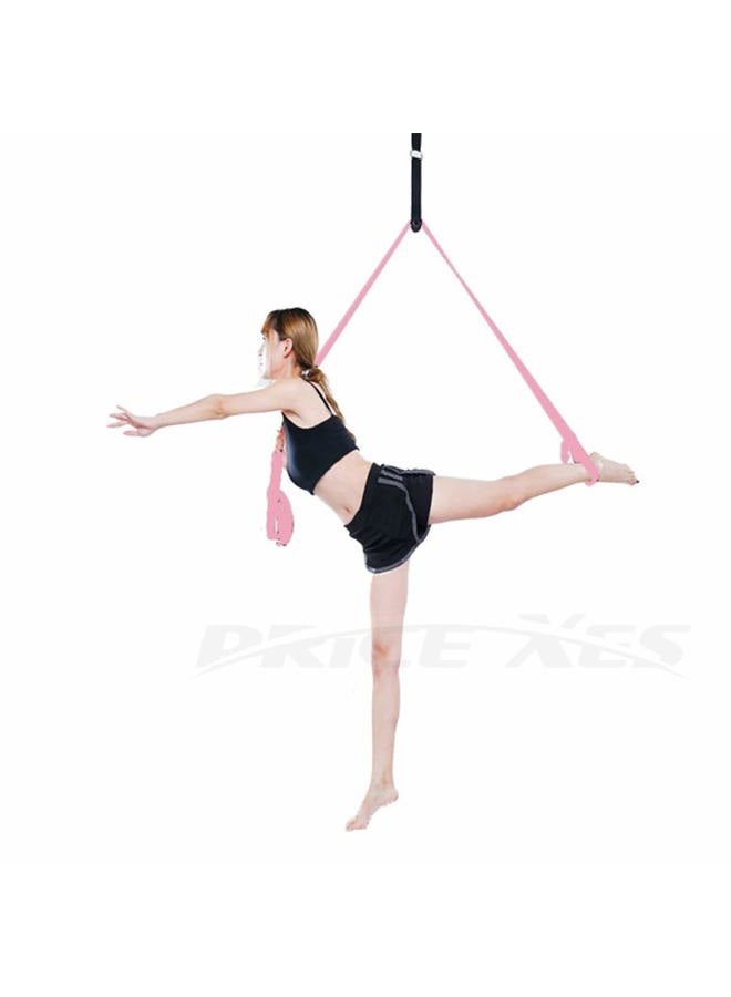 Price Xes Adjustable Leg Stretcher Lengthen Ballet Stretch Band - Easy Install on Door Flexibility Stretching Leg Strap Great Cheer Dance Gymnastics Trainer stretching equipment taekwondo Training (pink) - Image 5