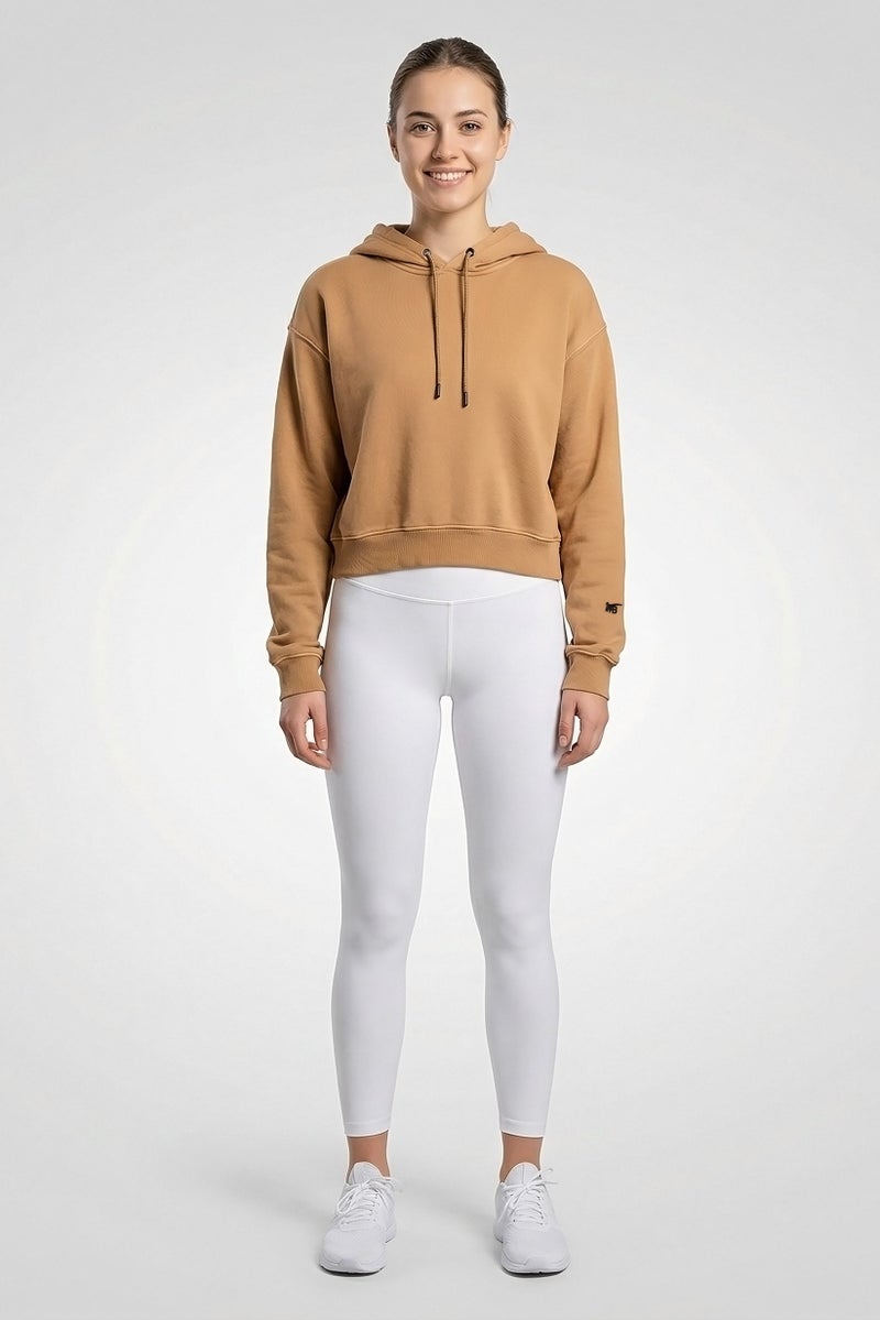 Reebok هودي سفر نسائي بأكمام طويلة بلون بني - Image 4
