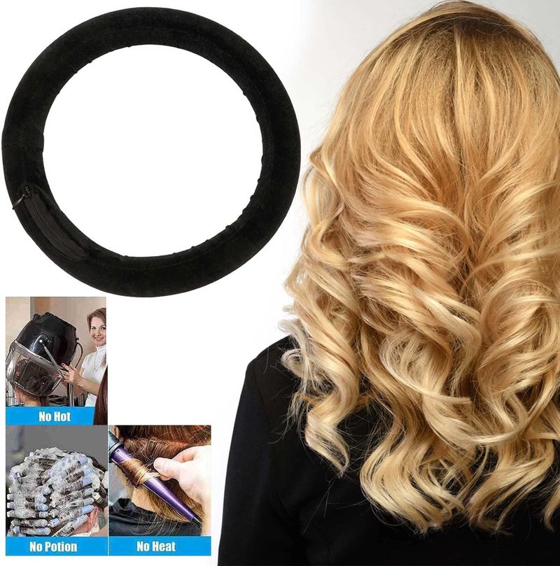 klarako Hair Rollers for Circular Hair Curlers Heatless Curls Large Big No Heat Hair Roller You Can Sleep in Soft Foam Curling Rods Hair Rollers Overnight for Women Hair Curl Iron Kit (C, One Size) - Image 4